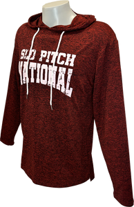 Hoodie - Lightweight - Heather Cranberry