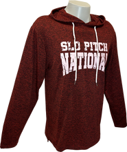 Load image into Gallery viewer, Hoodie - Lightweight - Heather Cranberry
