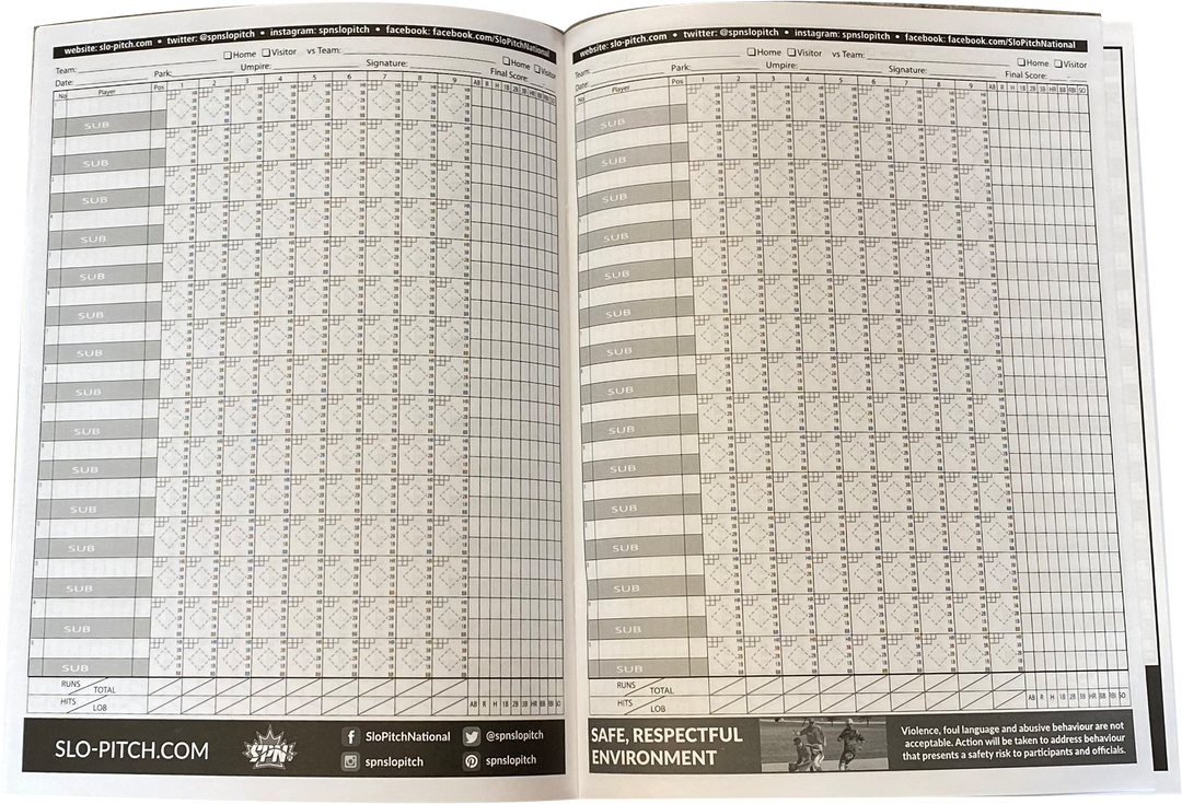 Scorebooks – PLAY Slo-Pitch Shop